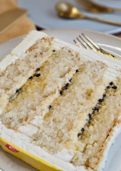 Cake slice from Cake Atelier Copenhagen